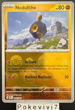 Carte Pokemon NODULITHE 046/086 REVERSE POKEBALL EV10.5 WHT FR NEUF - Image 1
