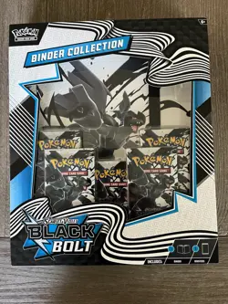 BRAND NEW SEALED POKEMON: SCARLET & VIOLET, BLACK BOLT, BINDER COLLECTION BOX - Image 1