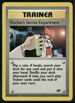 Rocket's Secret Experiment 120/132 Gym Challenge Pokemon LP - Image 1