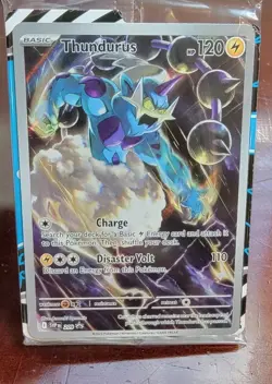 Pokemon Black Bolt Promo Thundurus #209 SVP EN Black Star Promo Sealed - Image 1