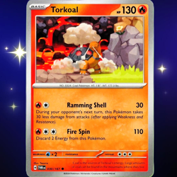 Torkoal - Common - Pokemon TCG Scarlet & Violet Twilight Masquerade #030/167 - Image 1