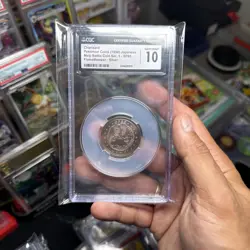 Charizard Pokemon Rare Vintage Meiji Battle Coin Japanese CGC 10 Gem Mint 10 - Image 1