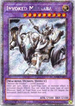 Invoked Mechaba - RA04-EN279 - Platinum Secret Rare 1st Edition Yugioh - Image 1
