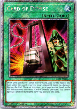 Card of Demise - RA03-EN265 - Platinum Secret Rare - 1st Edition Yugioh - Image 1
