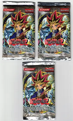 YUGIOH METAL RAIDERS 1ST EDITION 3X FACTORY SEALED PACKS PORTUGUESE - Image 1