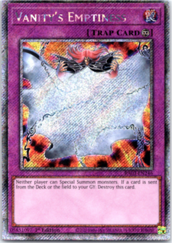 Vanity's Emptiness - RA03-EN246 - Platinum Secret Rare - 1st Edition Yugioh - Image 1