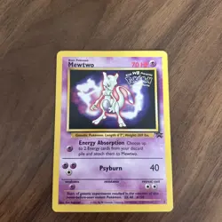 Pokemon WOTC Card - Mewtwo Black Star Promo Non Holo Rare #3 Wizard of the Coast - Image 1