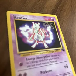 Pokemon WOTC Card - Mewtwo Black Star Promo Non Holo Rare #3 Wizard of the Coast - Image 2