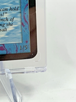 ALPHA - Wall of Air - MP-HP MTG Magic the Gathering 1993 Card in Magnetic Holder - Image 5