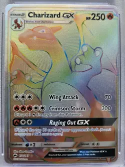 CGC 9 MINT Charizard GX Burning Shadows 150/147 Rainbow Rare Holo Pokemon Card - Image 2