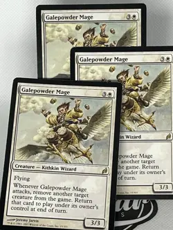 3x Galepowder Mage Lorwyn NM White Rare MAGIC THE GATHERING MTG CARD - Image 1
