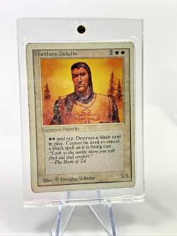 UNLIMITED - Northern Paladin - MP-HP MTG Magic the Gathering Card in Holder - Image 1