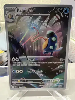 2025 Palpitoad 104/086 Illustration Rare Black Bolt English NM Pokemon TCG - Image 1