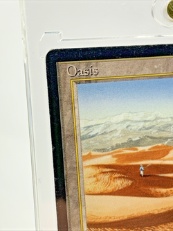 ARABIAN NIGHTS - Oasis MP-HP MTG Magic the Gathering Card in Magnetic Holder b - Image 2