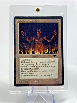 ANTIQUITIES - Colossus of Sardia - MP-HP MTG Magic the Gathering Card in Holder - Image 1