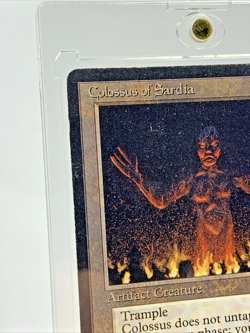 ANTIQUITIES - Colossus of Sardia - MP-HP MTG Magic the Gathering Card in Holder - Image 2