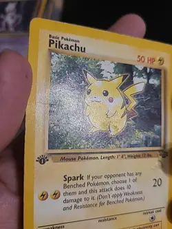Pikachu 60/64 - W Stamped Promo [Jungle 1st Edition] WOTC Vintage Pokemon MP/DMG - Image 3