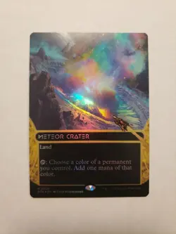 Meteor Crater (0026) - Borderless FOIL - Edge of Eternities - MTG Magic - Image 1