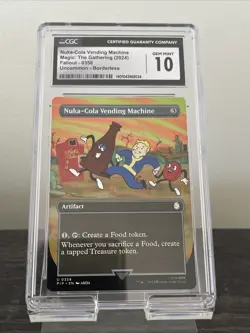 MTG Fallout Nuka-Cola Vending Machine Vault Boy Borderless 0358 CGC 10 Gem Mint - Image 1