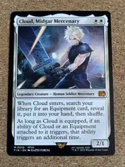 MTG Final Fantasy - Cloud, Midgar Mercenary FIN #010 Non Foil Rare Mythic NM - Image 1