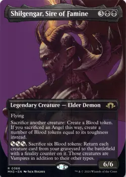 Shilgengar, Sire of Famine (Borderless) Modern Horizons 3 - Magic MTG NM - Image 1