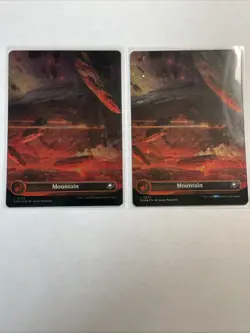 Mountain Borderless Galaxy Foil MtG Card EOE 370 - Image 4