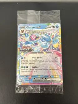 Glaceon Ex 26/131 - Pokemon Prismatic Evolutions Promo Card Stamped Sealed #2 - Image 1