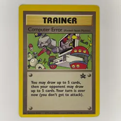 MISCUT COMPUTER ERROR ROCKET'S SECRET MACHINE PROMO HP POKEMON - Image 1