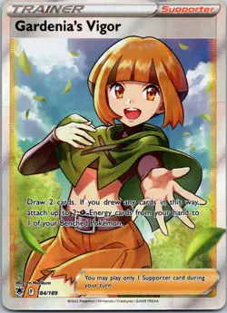 Pokemon TCG Gardenia's Vigor Full Art Ultra Rare Holo 184/189 Astral Radiance NM - Image 1