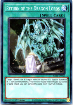 Return of the Dragon Lords - RA03-EN060 - Collector's Rare - 1st Edition Yugioh - Image 1