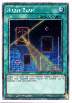 Night Beam - RA04-EN182 - Platinum Secret Rare - 1st Edition Yugioh - Image 1