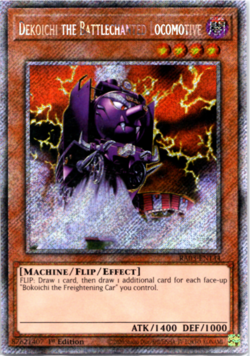 Dekoichi The Battlechanted Locomotive RA03-EN144 Platinum Secret Rare Yugioh - Image 1