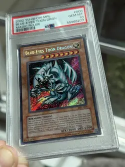 PSA 10 Blue Eyes Toon Dragon MRL-000 Secret Rare Holo Bleed 2002 #000 Yugioh - Image 3