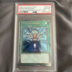 Yugioh - Monster Reborn RA03-EN052 1st Quarter Century Rare PSA 10 GEM MINT - Image 1
