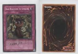 Bad Reaction to Simochi Unlimited YuGiOh Legacy of Darkness #LOD-093 2003 0b5 - Image 3
