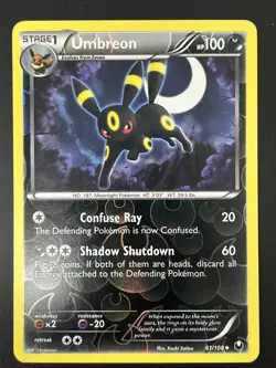 Umbreon 61/108 Dark Explorers Holo Rare Pokemon Card TCG VLP - Image 1