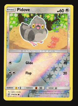 Pokemon TCG Pidove Unified Minds Sun & Moon SM 174 Reverse Holo NM Card - Image 1