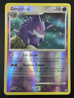 Gengar 27/130 Diamond & Pearl Reverse Holo Rare Pokemon Card TCG MP - Image 1