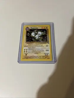 Pokemon TCG Magneton Fossil Card 26/62 Unlimited Rare - Image 1