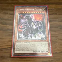 Ultimate Conductor Tyranno 1st Edition Platinum Secret Rare Card RA04-EN287 - Image 1