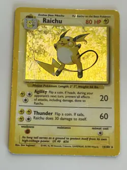 Raichu POKEMON Trading Card Game card from the Jungle expansion set Bundle 2 - Image 5