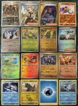 POKEMON FULL ART MASTER BALL IR TEXTURE SHIFT MISCUT 100% HOLO ERROR CARD LOT !! - Image 1