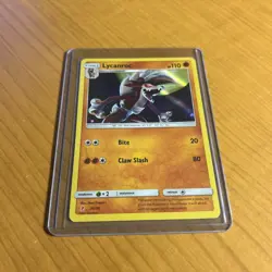 Pokemon TCG Lycanroc S&M Trainer Kit: Lycanroc 30/30 Holo Rare Card LP-NM - Image 3