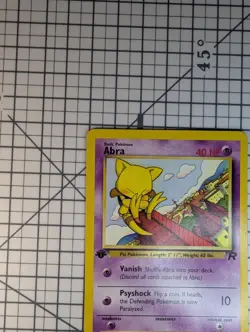 Pokemon Card TCG FIRST EDITION Abra 49/82 Team Rocket LP wotc - Image 2