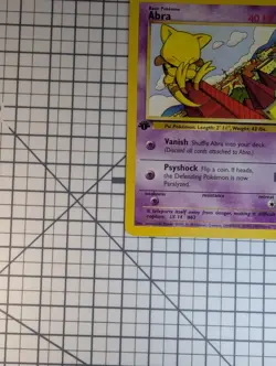 Pokemon Card TCG FIRST EDITION Abra 49/82 Team Rocket LP wotc - Image 5