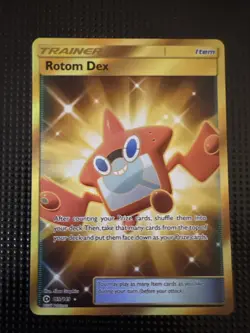 Rotom Dex 159/149 Sun & Moon Base Set Secret Rare NM Pokemon Card - Image 1