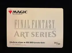 Nibelheim Aflame Art Card 35 Art Series: FINAL FANTASY - Image 2