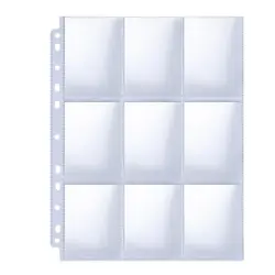 Trading Card Album Binder Protector Pages Sleeves 18 Pocket Sheets Baseball US - Image 2