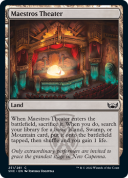 Maestros Theater - Foil Light Play, English Magic the Gathering MTG Streets of C - Image 1