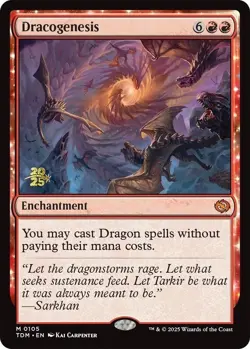 MTG Dracogenesis Mythic Rare Foil 2025 Pre-Release Promo Tarkir Dragonstorm 0105 - Image 1